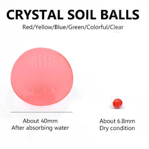 Big Crystal Soil Mud Hydrogel Gel toy Water Beads Growing Up Water Balls-2
