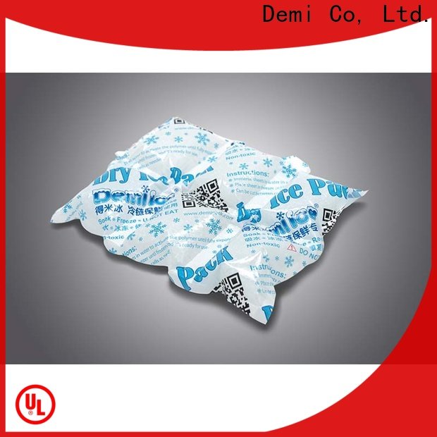 Demi food dry ice packs for shipping to absorb excess water for food